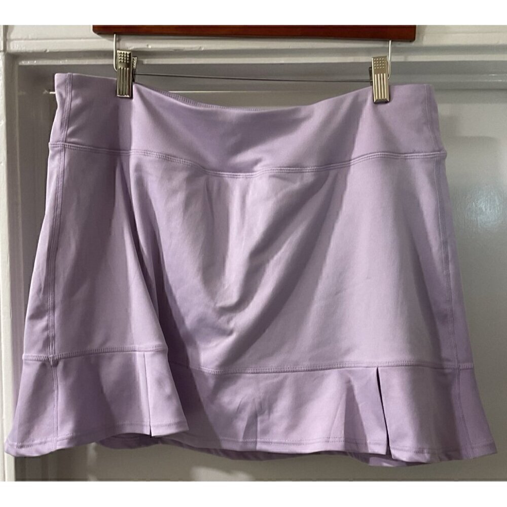 Laundry by Shelli Segal Built in Shorts Mini Tennis Skirt Lavender XL
